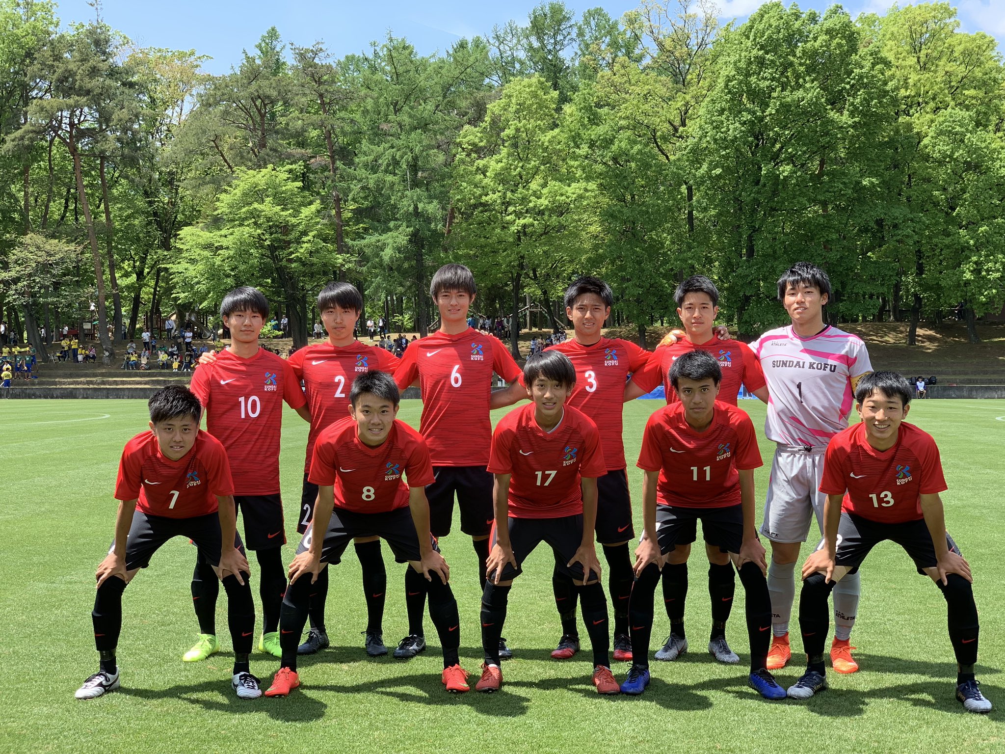 高校総体サッカー競技 ベスト8進出 駿台甲府高校